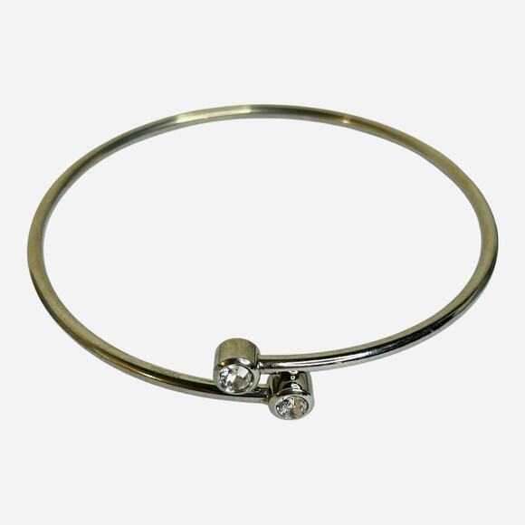 Mixed Bangle Bracelets Lot Good Condition Gold Tone Silver Tone - Picture 5 of 8